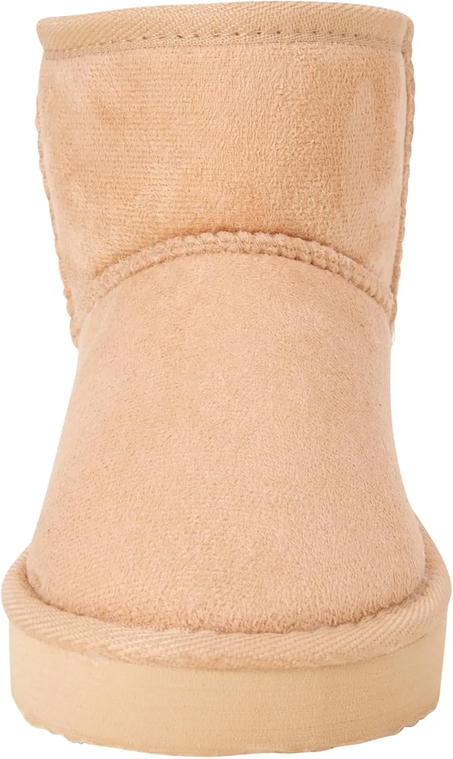 bebe Girls' Winter Boots - Faux Shearling Ankle Booties - Platform Short Boots for Girls - Fuzzy Fashion Boots (11-4)