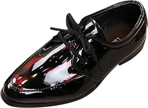 Boys Formal Dress Shoes Lace-up Wedding Footwear School niform Shoes Comfort Loafer Flat xford Dress Shoes