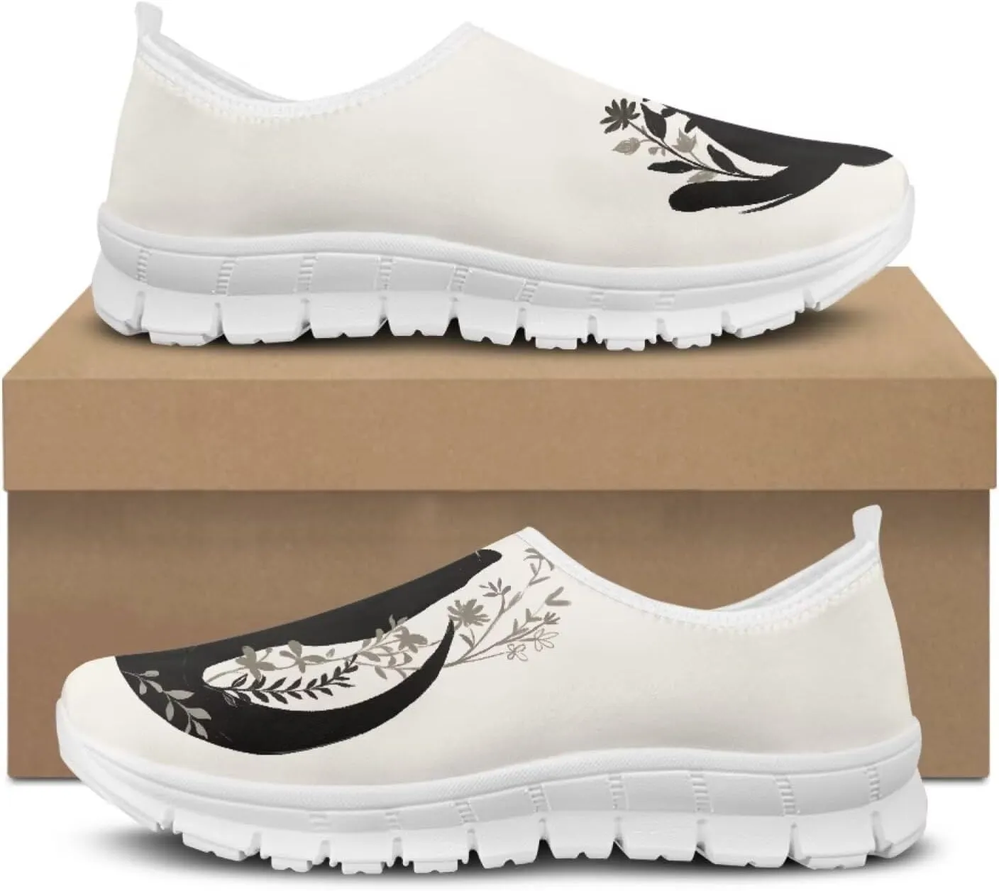 chaqlin Slip On Shoes Animal Print Sneakers Loafers Wide Comfy Low Cut Casual Dress Shoes for Men/Women Causal Workout