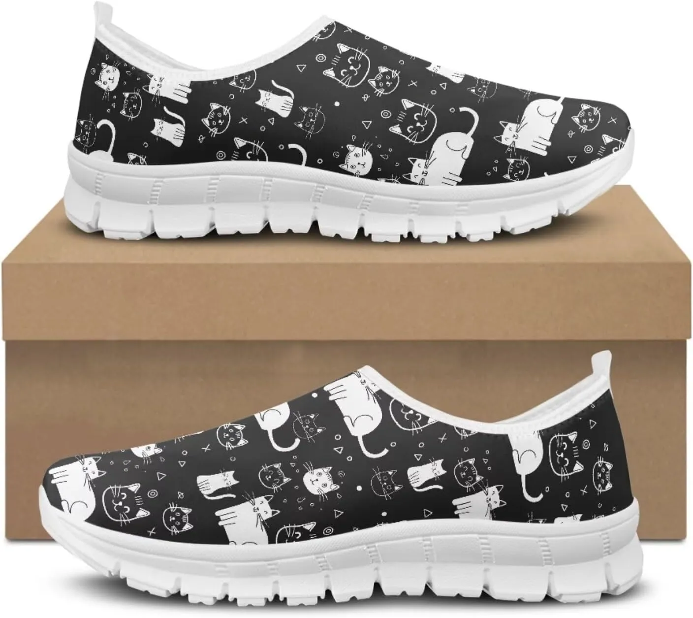 chaqlin Slip On Shoes Animal Print Sneakers Loafers Wide Comfy Low Cut Casual Dress Shoes for Men/Women Causal Workout