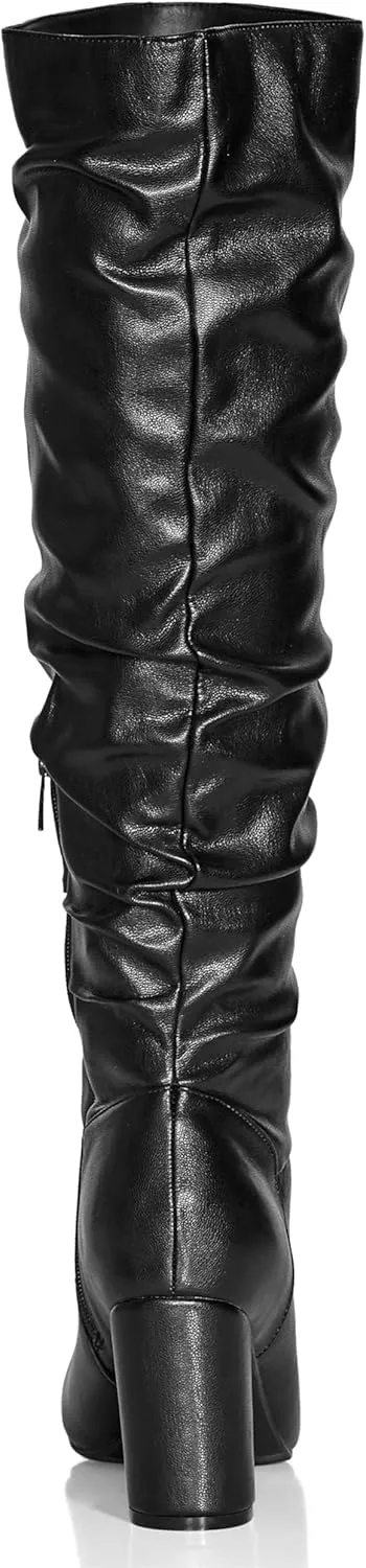 City Chic Women's Boot-Wide Fit Petra Sleek Knee High