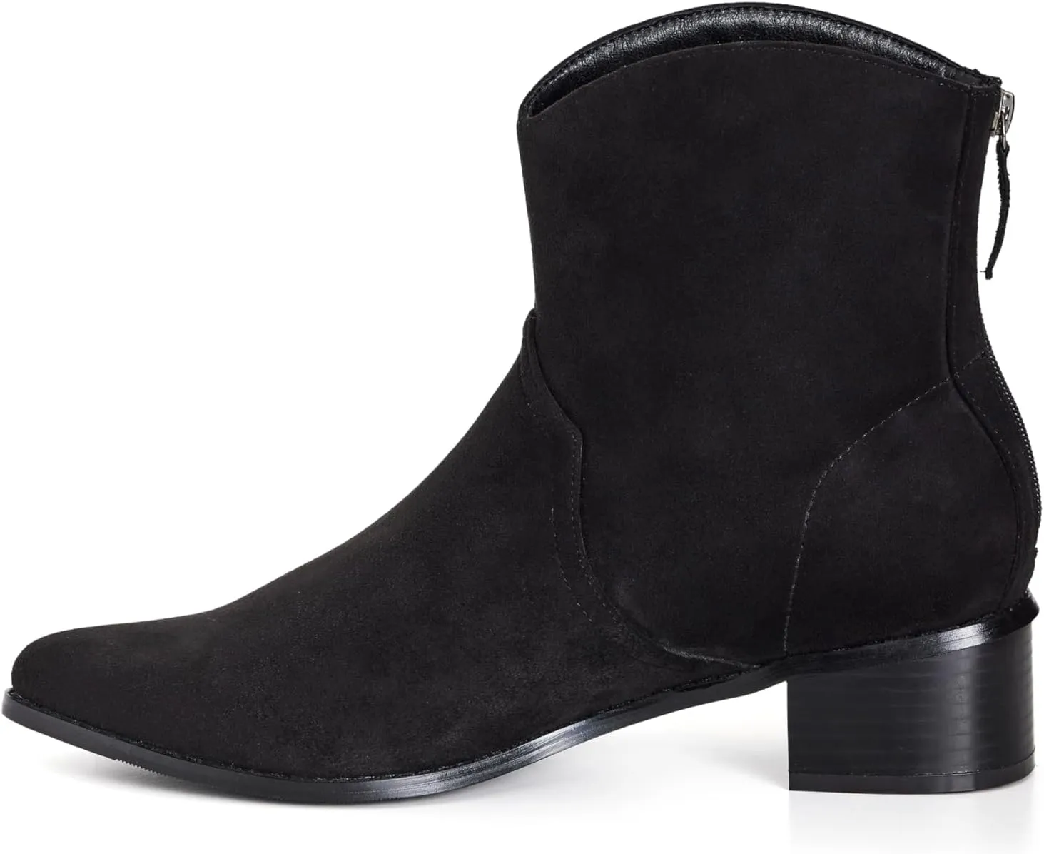 City Chic Women's Wide Fit Western Ankle Boot
