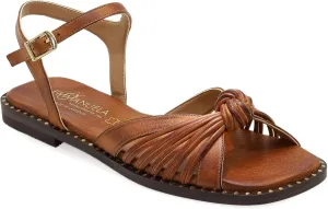 Emmanuela Comfortable Leather Flat Sandals, Quality Greek Style Ankle Strap Dressy Sandals, Gladiator Open Toe Strappy Sandals, Boho Chic Wedding