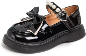 Girls Formal Shoes Ballet Princess Flat Shoes for Party Wedding School,Toddler/Toddler/Big Kids