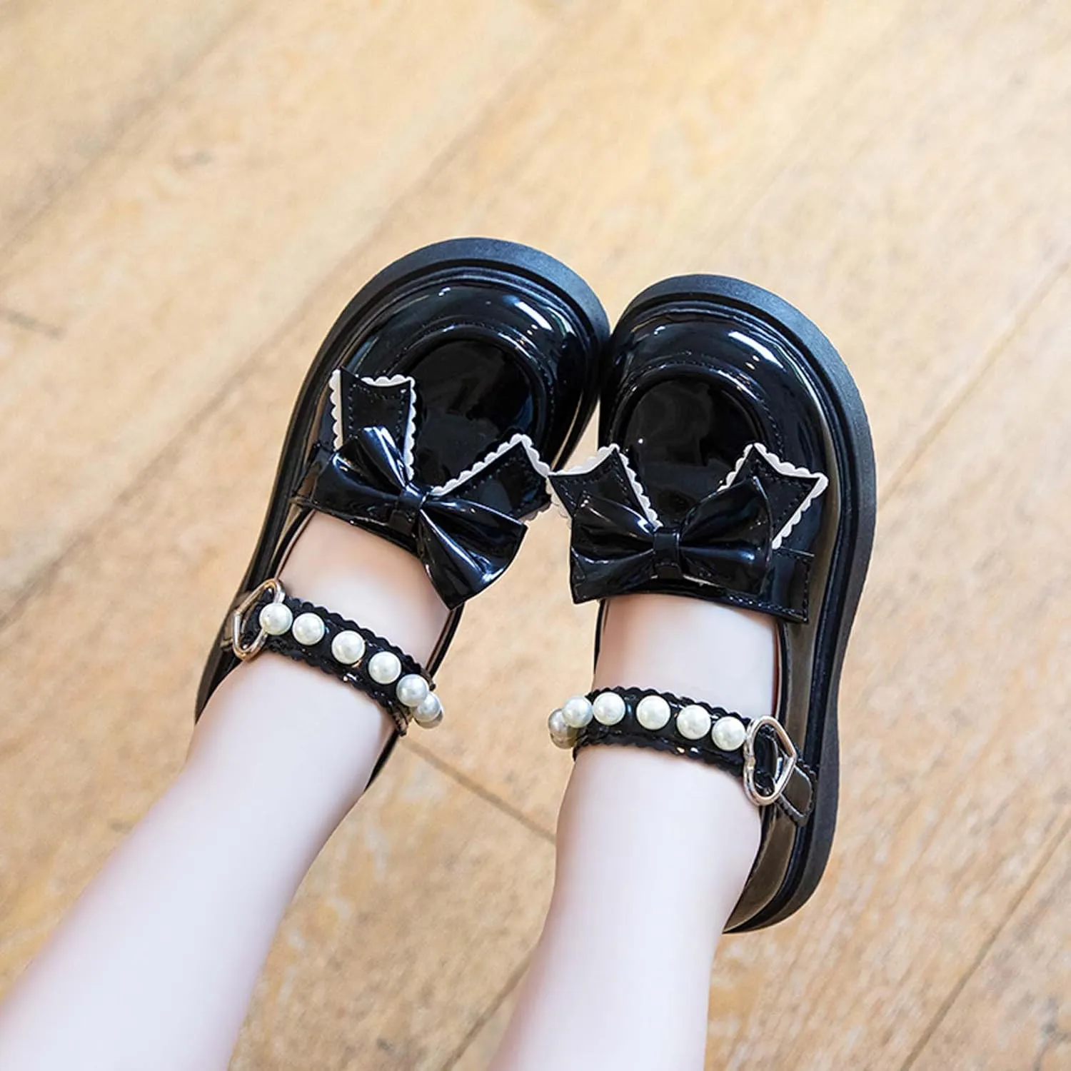 Girls Formal Shoes Ballet Princess Flat Shoes for Party Wedding School,Toddler/Toddler/Big Kids