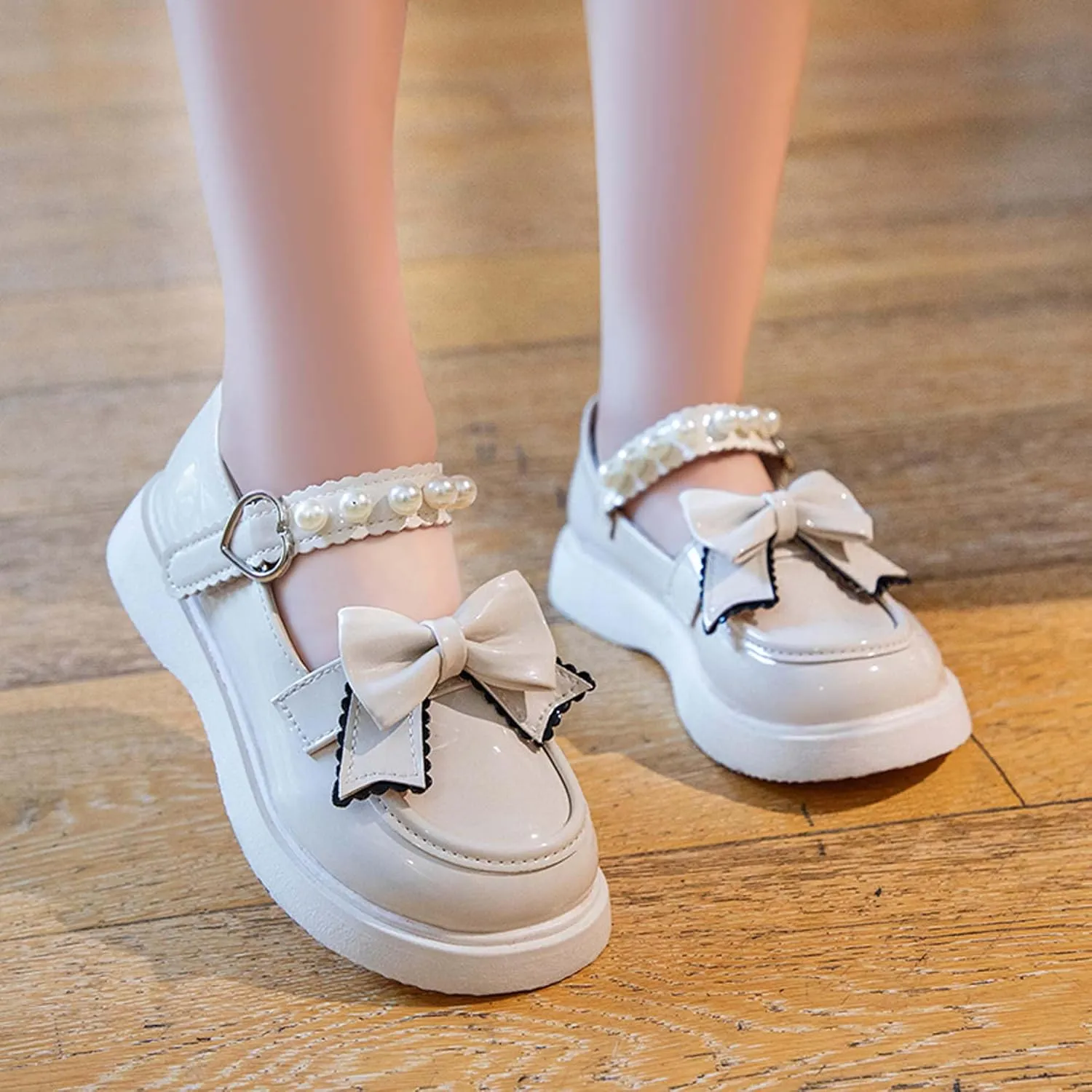 Girls Formal Shoes Ballet Princess Flat Shoes for Party Wedding School,Toddler/Toddler/Big Kids