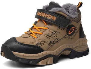 HESBITEUL Kids Snow Boots Boys Girls Winter Warm Waterproof Outdoor Slip Resistant Cold Weather Unisex ShoesCold Weather Warm Sneaker