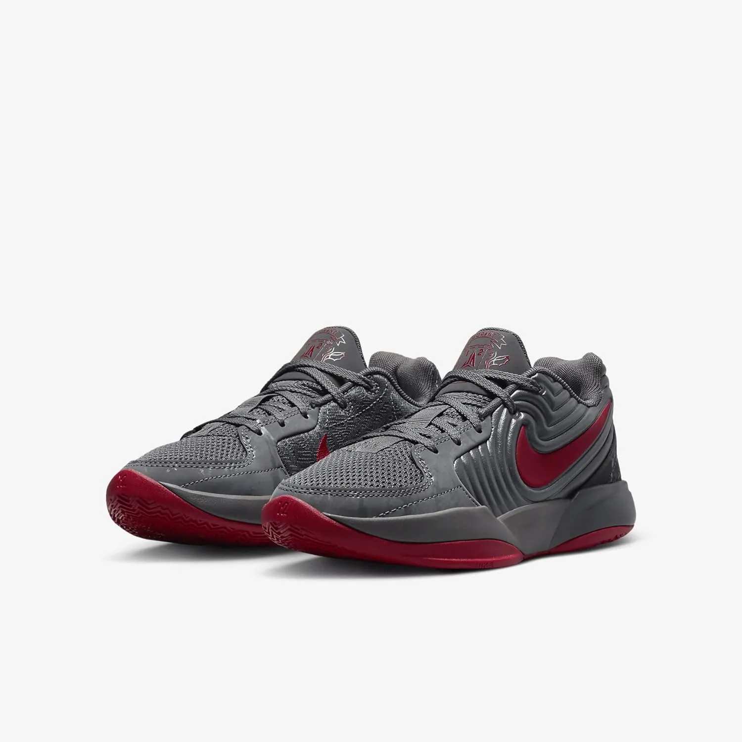 Ja 2 Big Kids' Basketball Shoes (FZ7304-001, Grey/Anthracite/Gym Red)