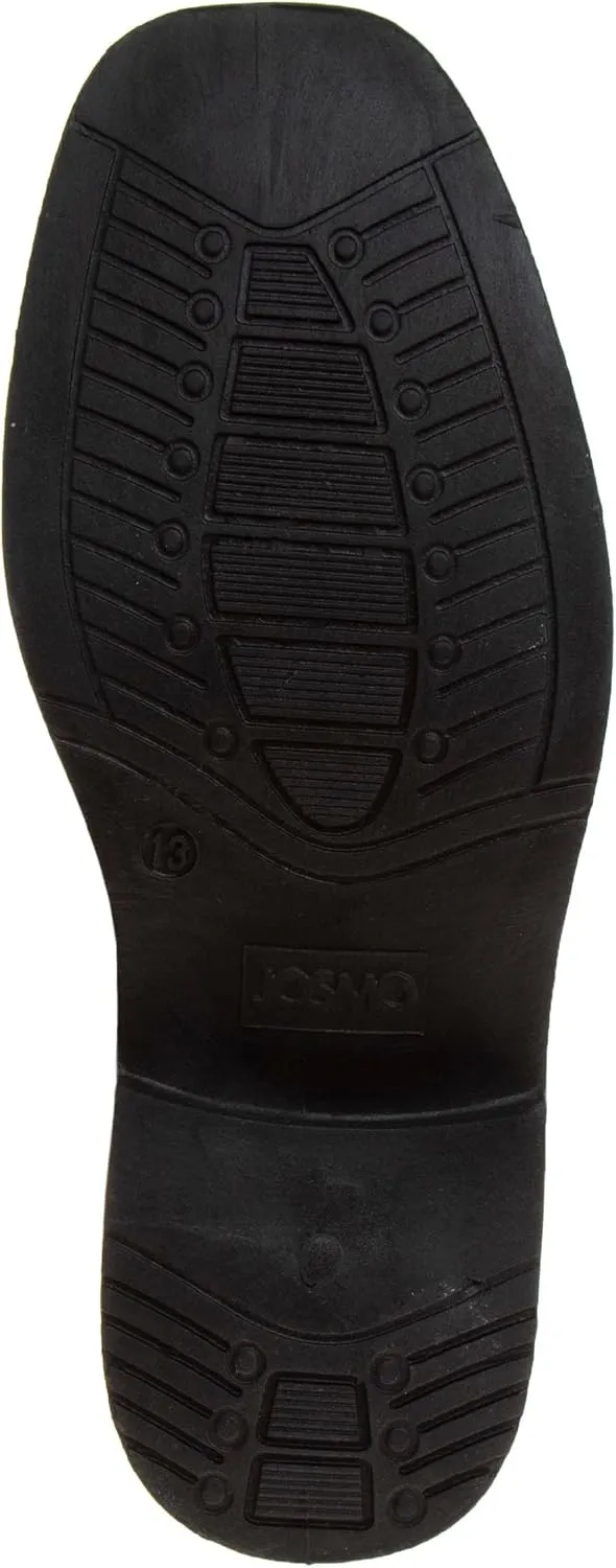 Josmo Boys Dress Shoes  Slip-On Comfort Uniform Oxford Loafer with Buckle Black and Brown (Big Kid/Little Kid) (Size 13-6)
