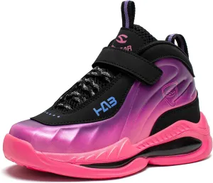 Kids Sneakers Basketball Shoes Breathable Nonslip Sports Tennis Walking Running Shoes for Boys Girls