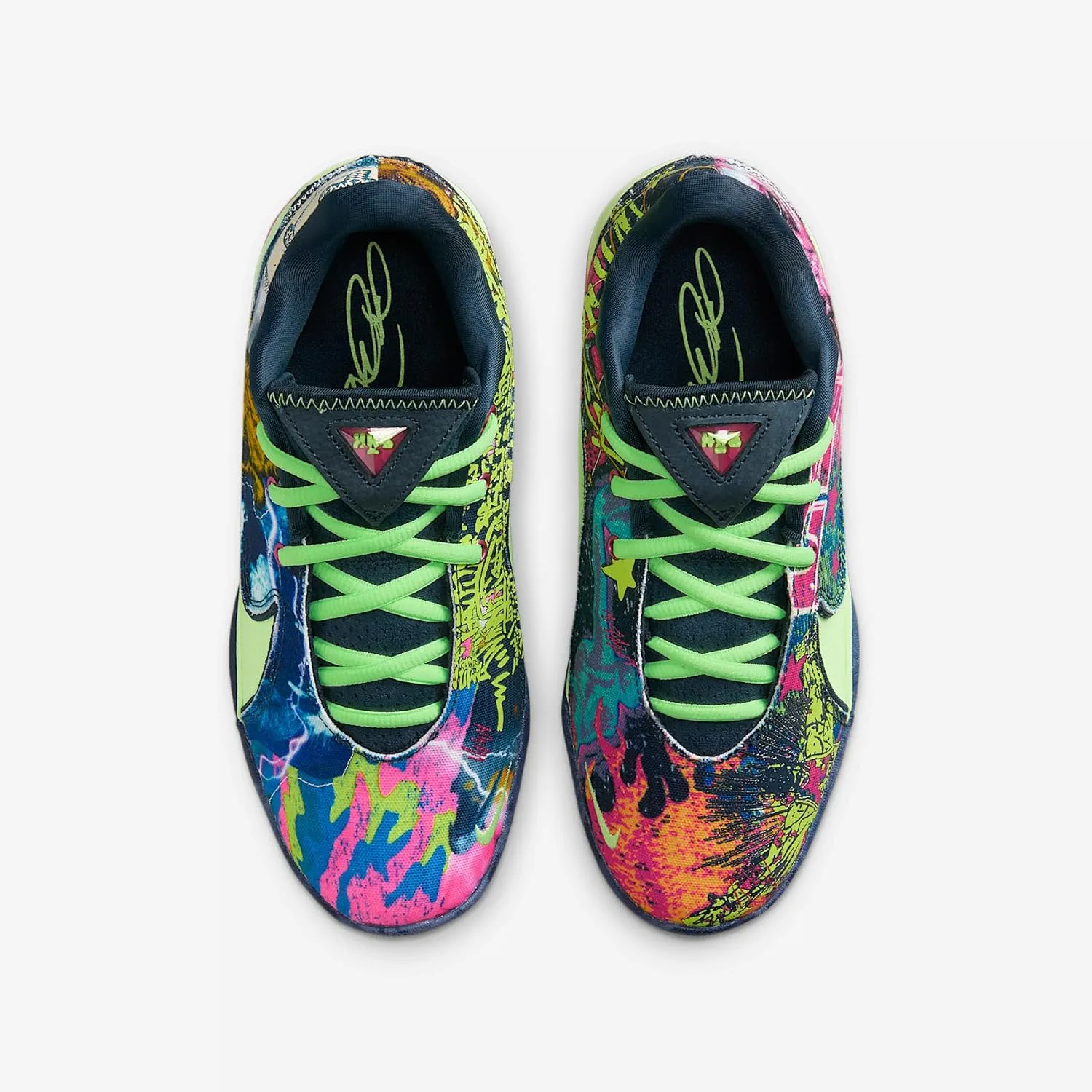 Lebron XXII Big Kids' Basketball Shoes (IB9255-400, Blustery/Ghost Green/Diffused Blue/Fireberry)