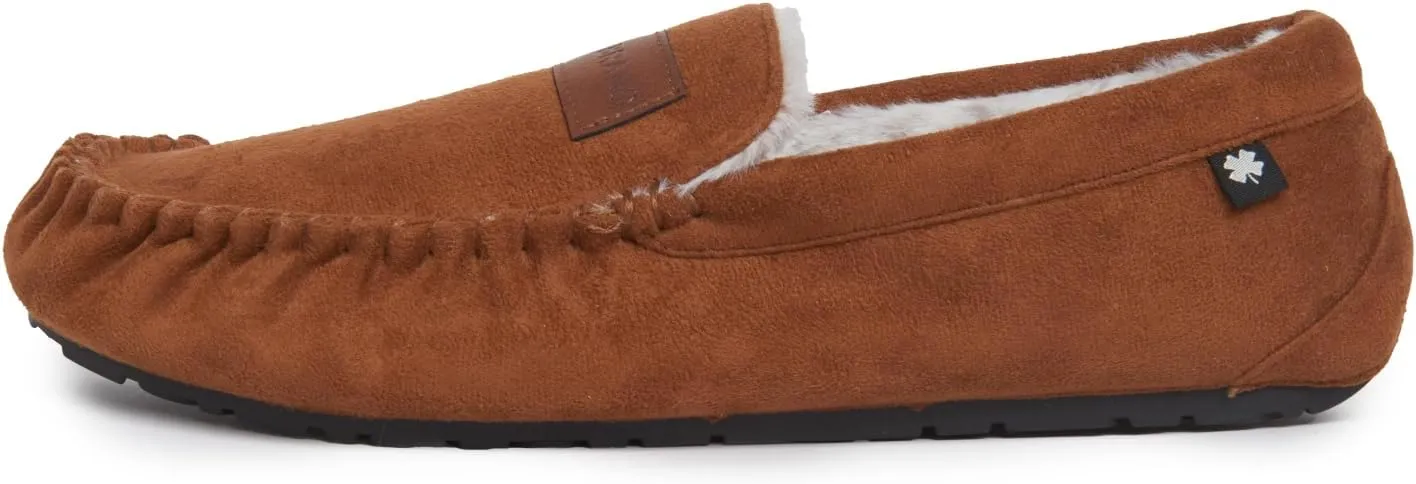 Lucky Brand Men's Moccasin Slippers – Cozy Indoor Footwear with Soft Lining