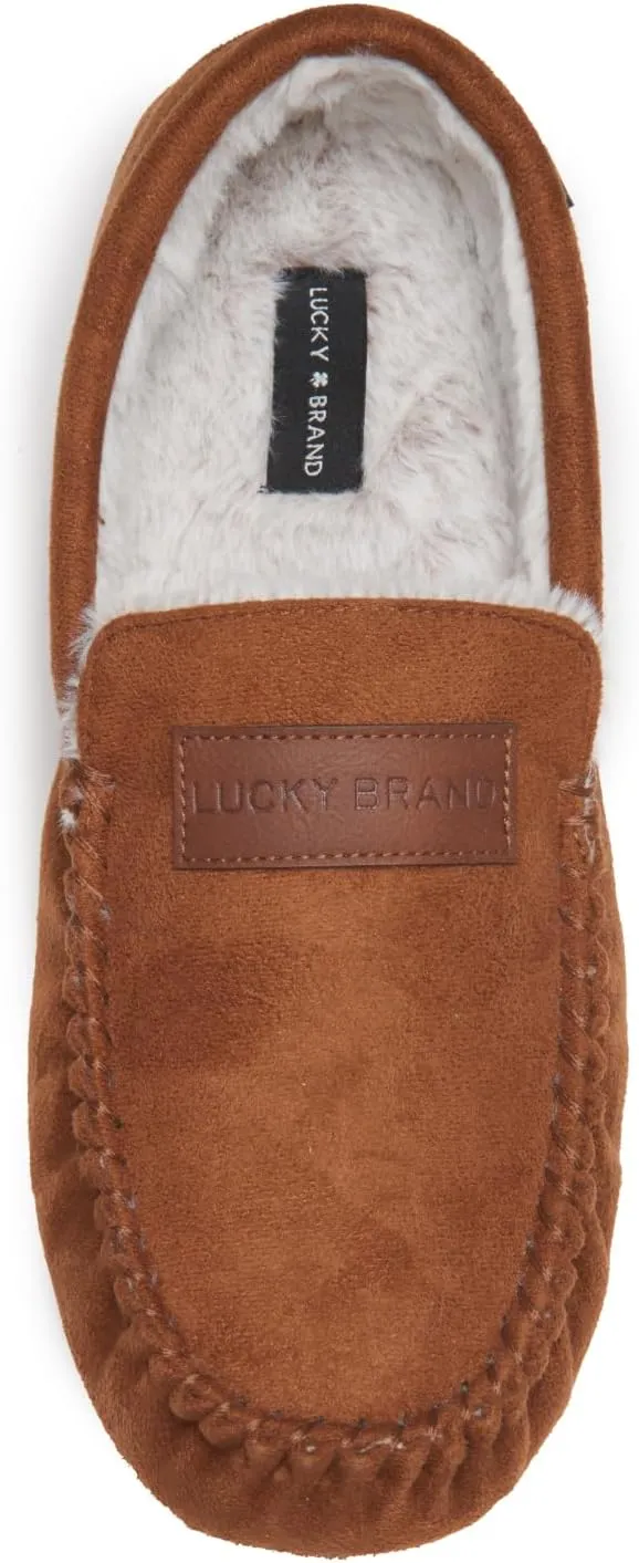 Lucky Brand Men's Moccasin Slippers – Cozy Indoor Footwear with Soft Lining