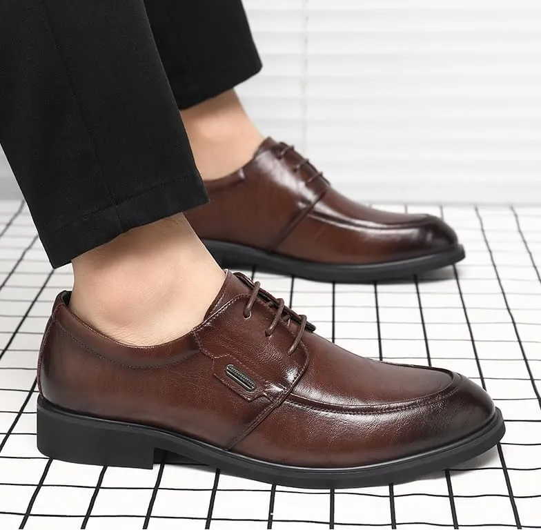 Men's Classic Patent Lace-up Formal Oxford Men Low Top Formal Business Dress Shoes