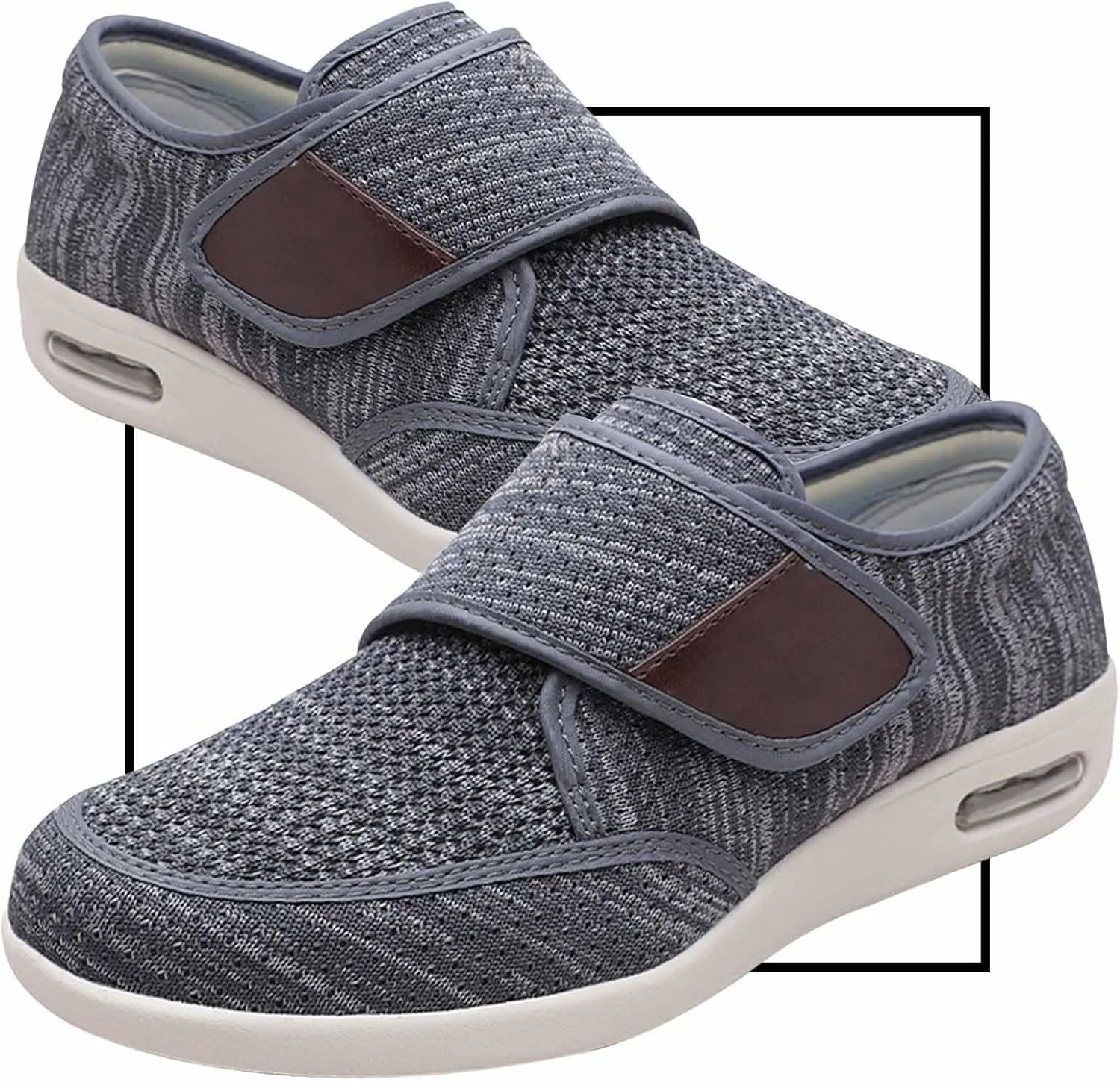 Men's Extra Wide Fit Slip-On Trainers | Breathable Lightweight Casual Walking Shoes for Comfort and Style