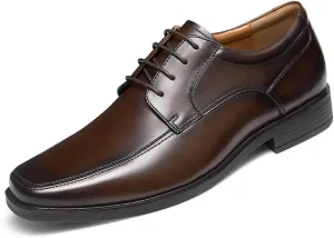 Mens Leather Formal Oxford Lace up Dress Shoes