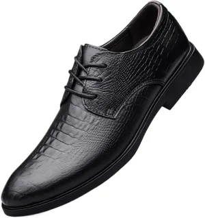 Mens Leather Shoes Dress Shoes Business Non Slip Casual Work Formal Patent Leather Formal Oxford Shoes