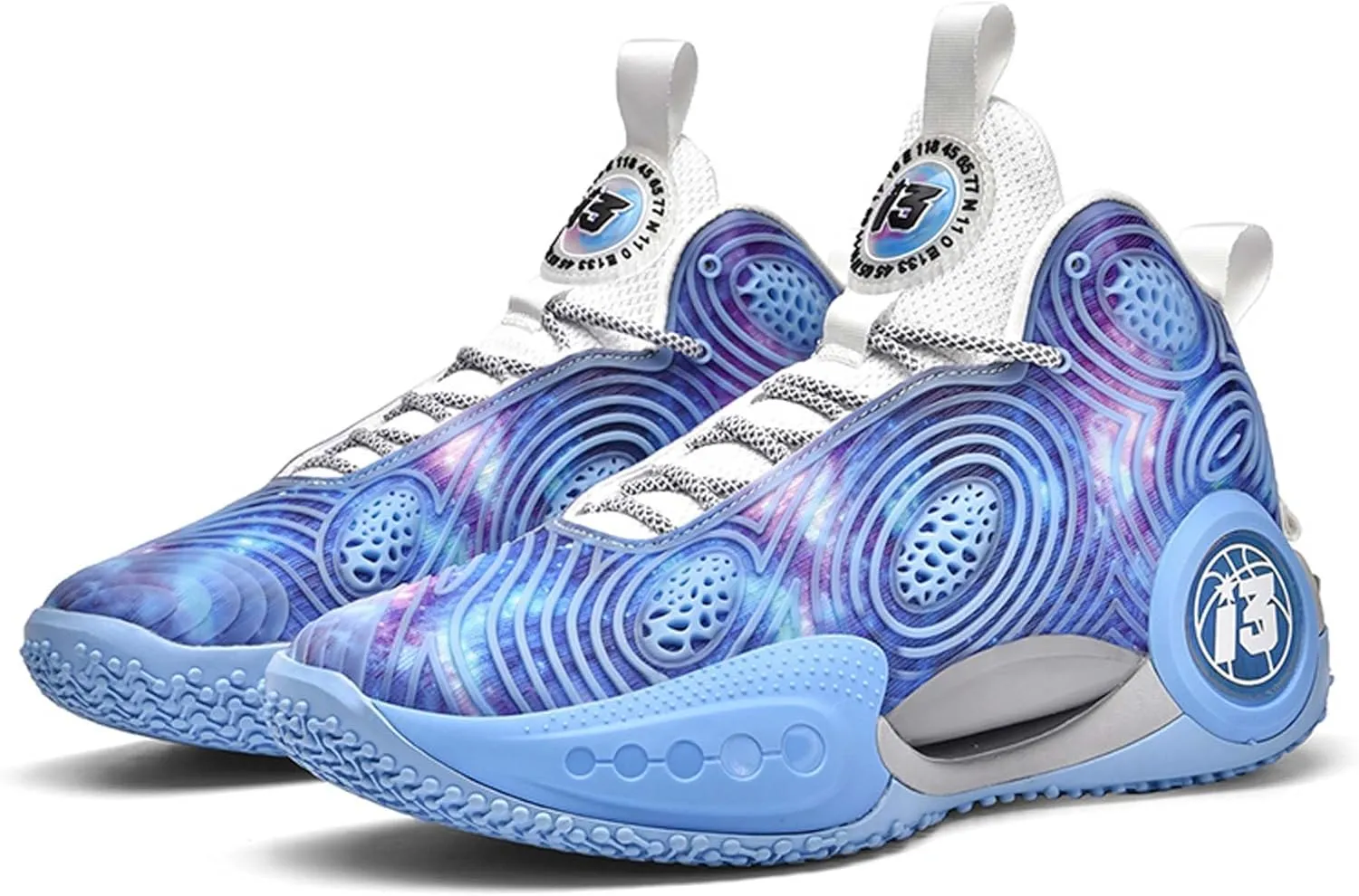 Mens Night Glow Basketball Shoes Classic Lace up High Top Casual Sports Shoes High Elastic Running Shoes Comfortable and Durable Competition Training Shoes Wide Edition Breathable Baseball Shoes