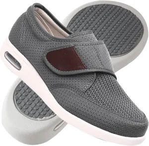 Men's Slip On Trainers - Extra Wide Fit Lightweight Breathable Anti-Slip Fashion Sneakers for Sports & Running