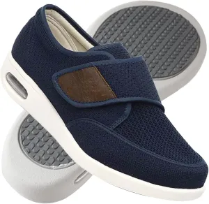 Men's Slip On Trainers - Extra Wide Fit Lightweight Breathable Anti-Slip Fashion Sneakers for Sports & Running