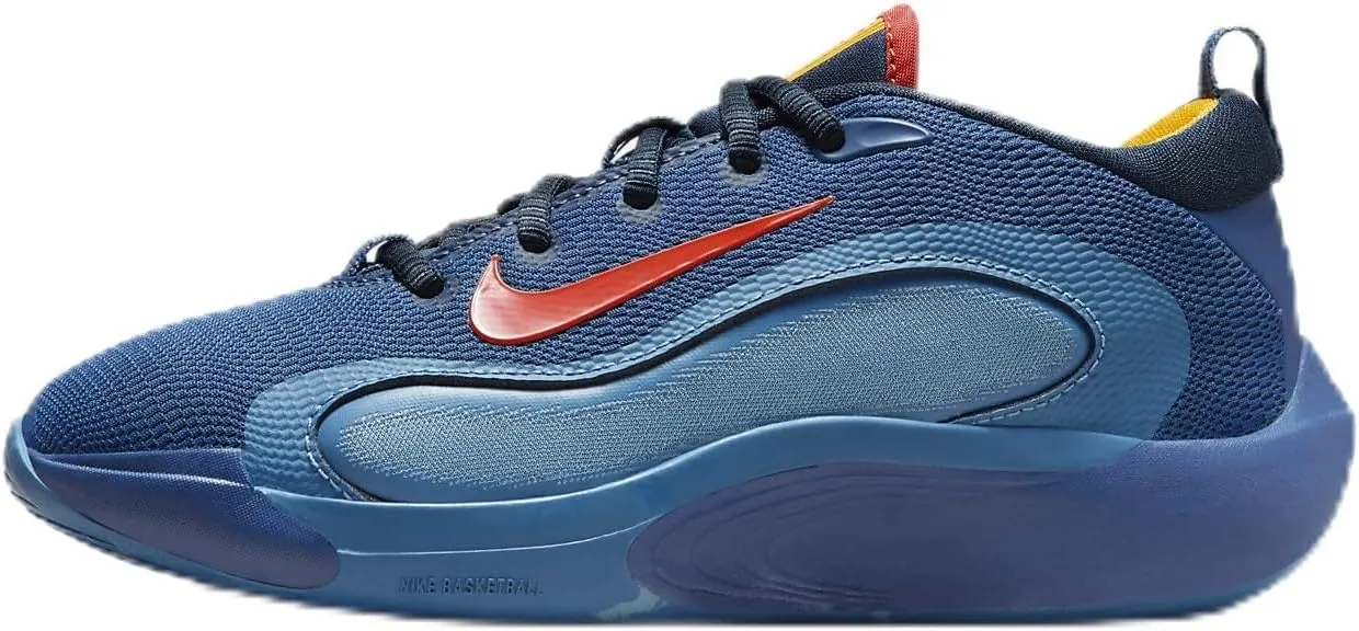 Nike IsoFly Big Kids' Basketball Shoes (FN4384-400, Mystic Navy/Armory Navy/Aegean Storm/Cosmic Clay) Size 4