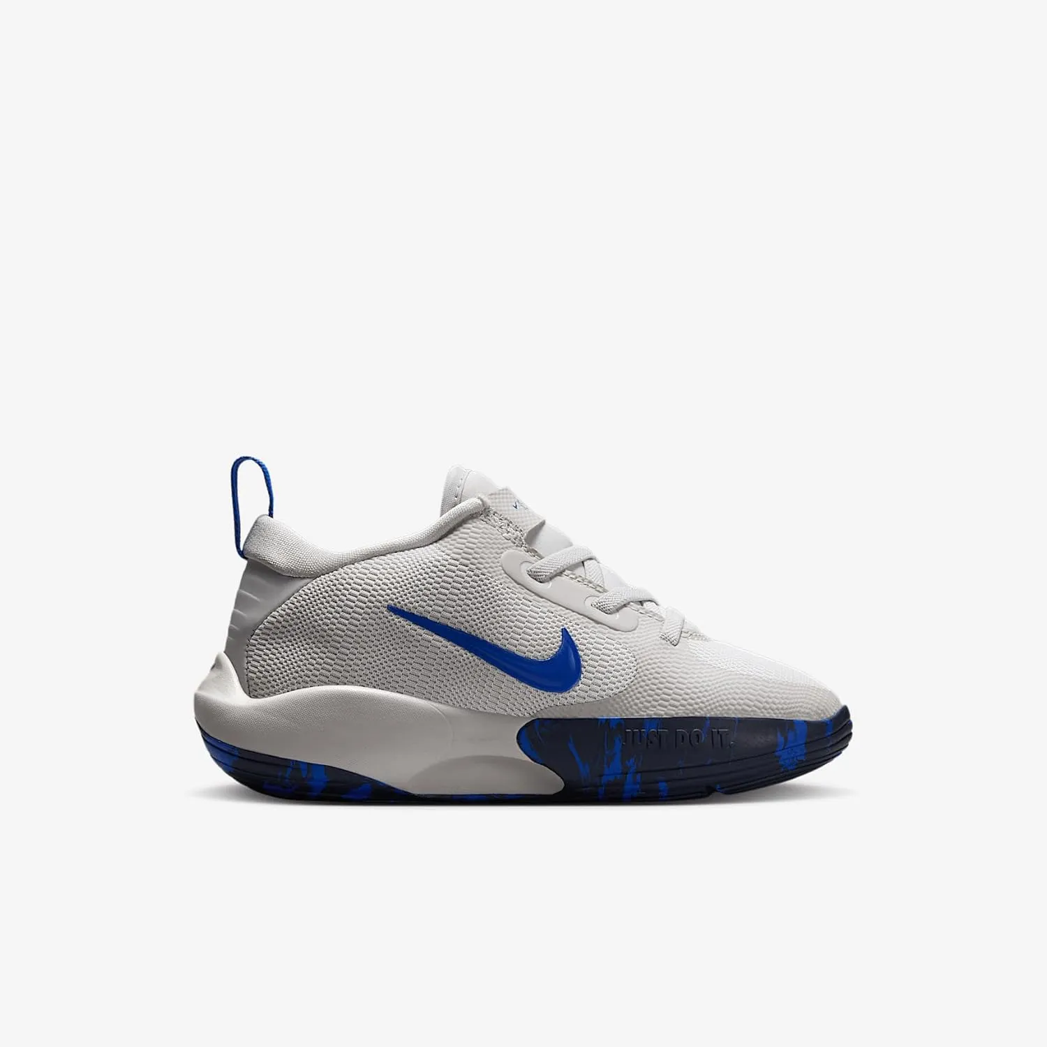 Nike IsoFly Little Kids' Basketball Shoes (FQ7670-006, Vast Grey/Midnight Navy/Hyper Royal)