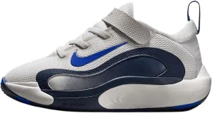 Nike IsoFly Little Kids' Basketball Shoes (FQ7670-006, Vast Grey/Midnight Navy/Hyper Royal)