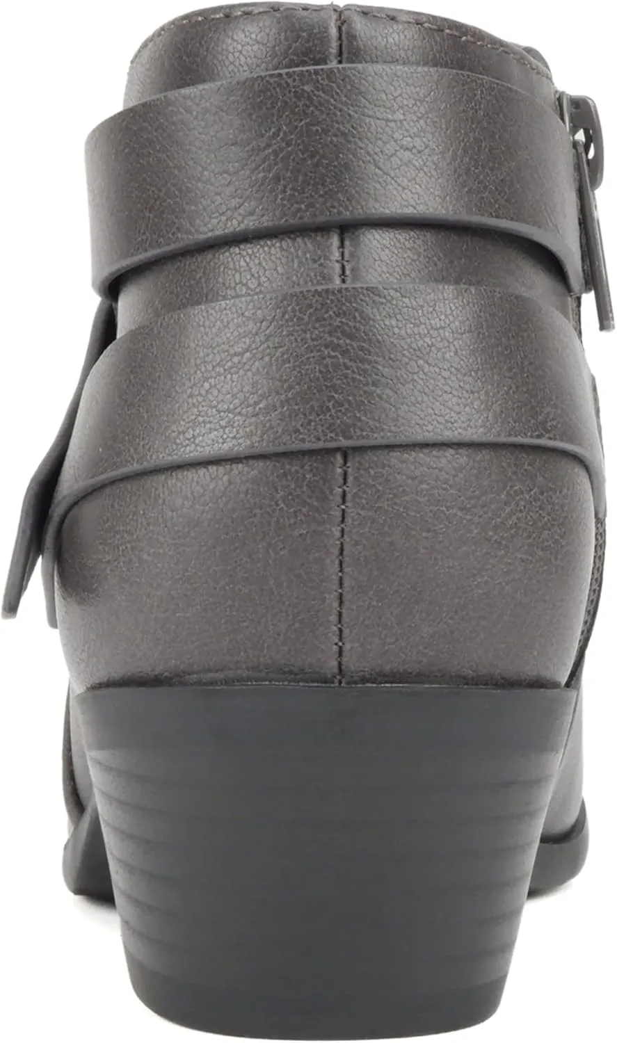 Soda SWEETEN Women's Fashion Closed Toe Multi Strap Ankle Bootie Block Heel (Wide Fit Available)