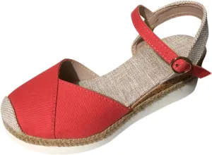 SuanlaTDS Womens Wedge Sandals Closed Toe 2025 Espadrilles Buckle Ankle Strap Platform Casual High Heels Wedges Elegant Comfortable Outdoor Spring Summer Beach Shoes Dressy Party Sandal