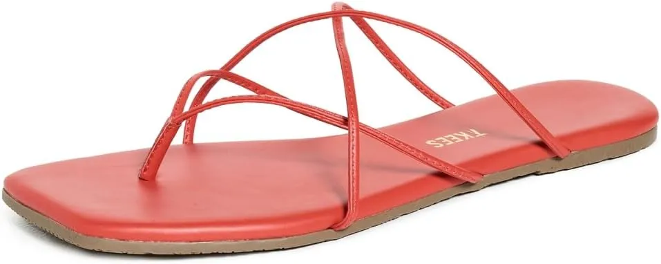 TKEES Women's Square Toe Elle Flat Sandal