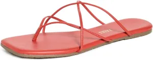 TKEES Women's Square Toe Elle Flat Sandal