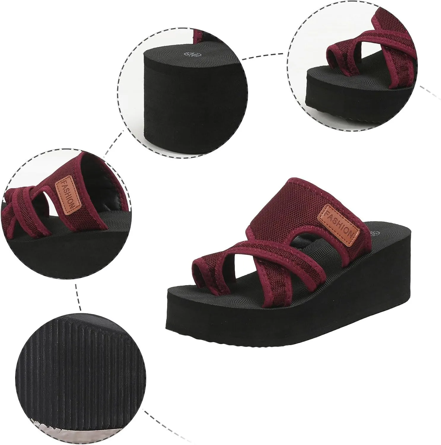 Women's Breathable Platform Sandals Summer Outdoor Camping Walking Beach Sandal Elegant Sandals for Women