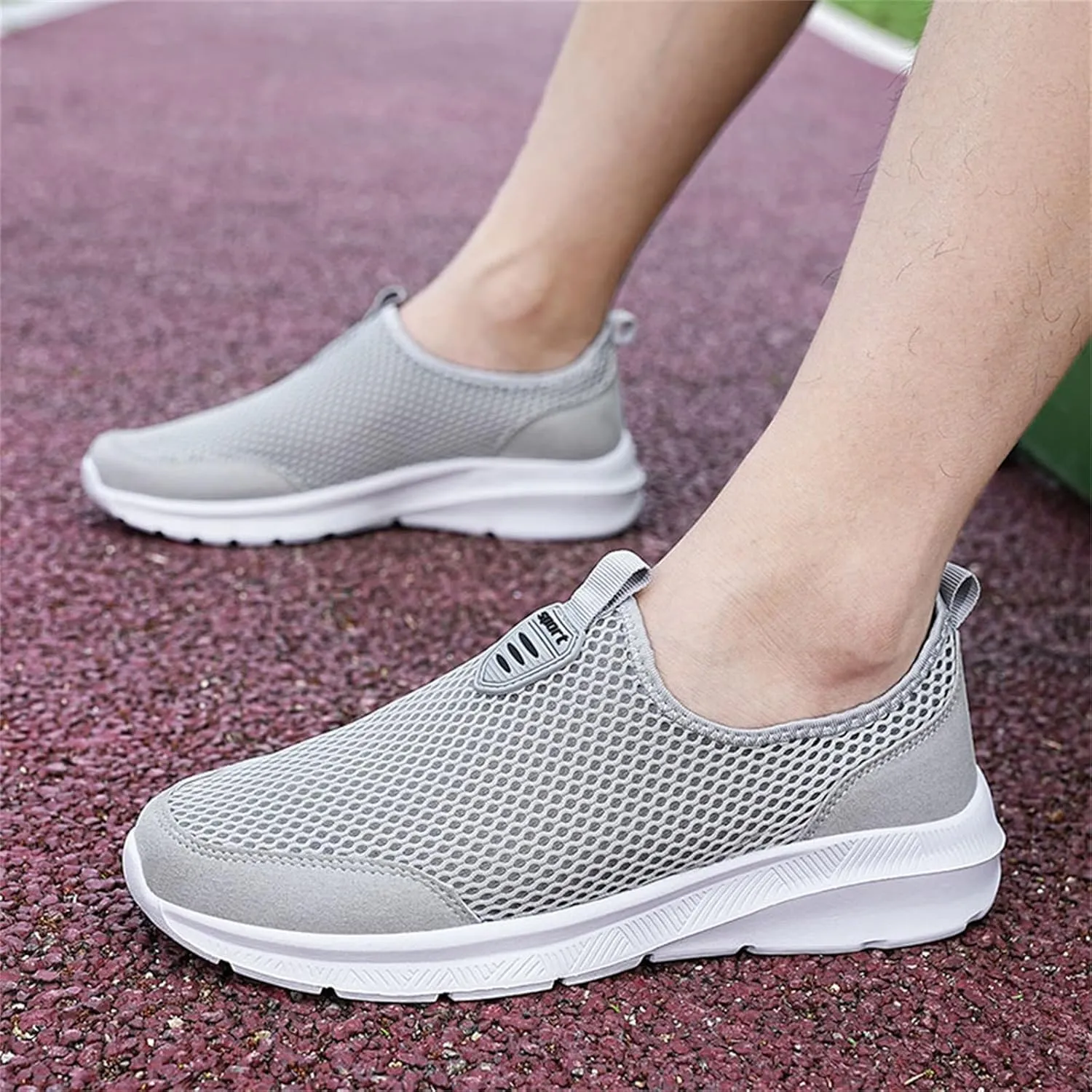 Women's Mesh Lace Lightweight Low-Cut Sneakers, Casual Tennis Shoes, Non-Slip, Fashionable，Comfortable，Breathable Knitted Socks Shoes