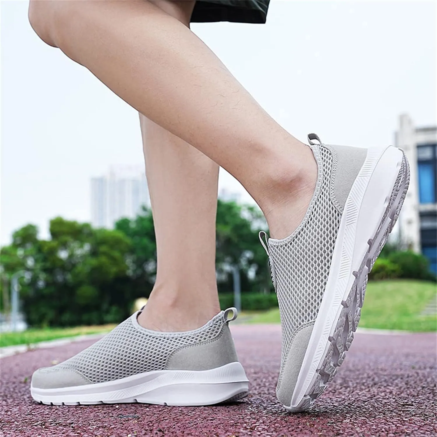 Women's Mesh Lace Lightweight Low-Cut Sneakers, Casual Tennis Shoes, Non-Slip, Fashionable，Comfortable，Breathable Knitted Socks Shoes